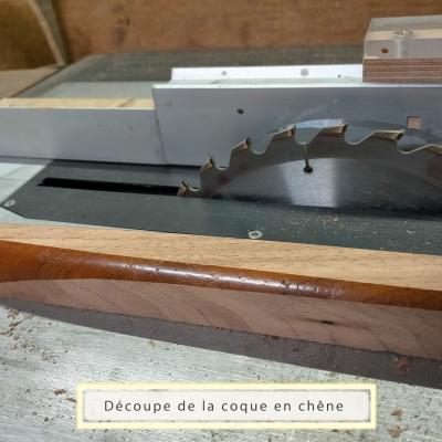 Premières découpe coque en bois