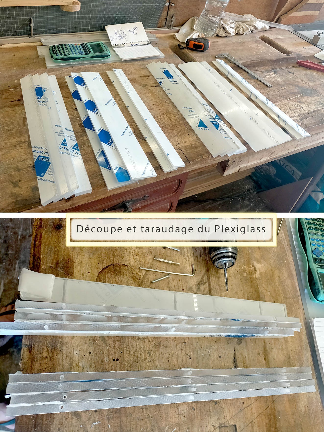 Découpe du plexiglass