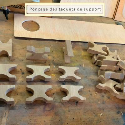 Préparation des taquets