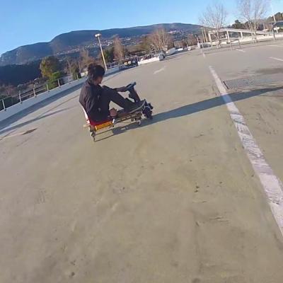 Crazy kart en action