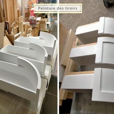 Peinture des tiroirs